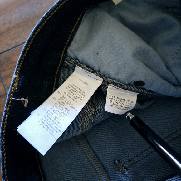 Madewell Women's 10" High-Rise Skinny Dark Wash Stretch Denim Jeans Size 27 - Picture 12 of 13